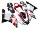 Lojas Carenagem Moto Yamaha YZF 1000 R1 2000-2001 - Vermelho Branco Preto Brilhante