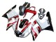Lojas Carenagem Moto Yamaha YZF 1000 R1 2000-2001 - Vermelho Branco Preto Brilhante