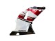 Lojas Carenagem Moto Yamaha YZF 1000 R1 2000-2001 - Vermelho Branco Preto Brilhante