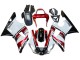 Lojas Carenagem Moto Yamaha YZF 1000 R1 2000-2001 - Vermelho Branco Preto Brilhante