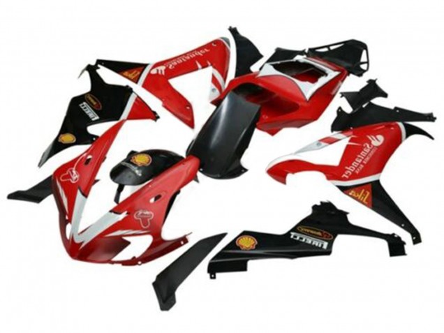 Lojas Carenagens Moto Yamaha YZF 1000 R1 2002-2003 - Vermelho Prata Preto Santander