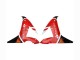 Lojas Carenagens Moto Yamaha YZF 1000 R1 2002-2003 - Vermelho Prata Preto Santander