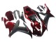 Lojas Kits Carenagem Moto Yamaha YZF 1000 R1 2002-2003 - Vermelho Preto Fosco