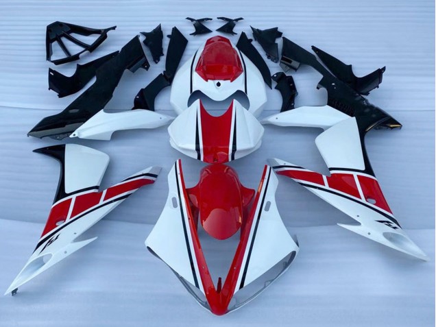 Lojas Carenagens Moto Yamaha YZF 1000 R1 2002-2003 - Branco Vermelho Preto
