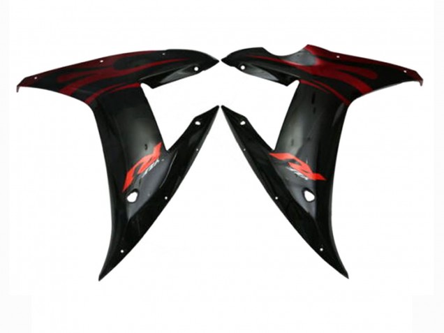 Lojas Carenagens Moto Yamaha YZF 1000 R1 2002-2003 - Vermelho Preto Chama