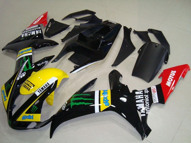 Lojas Carenagens Moto Yamaha YZF R1 2002-2003 - Preto Brilhante Amarelo Vermelho Verde Motul Monstro