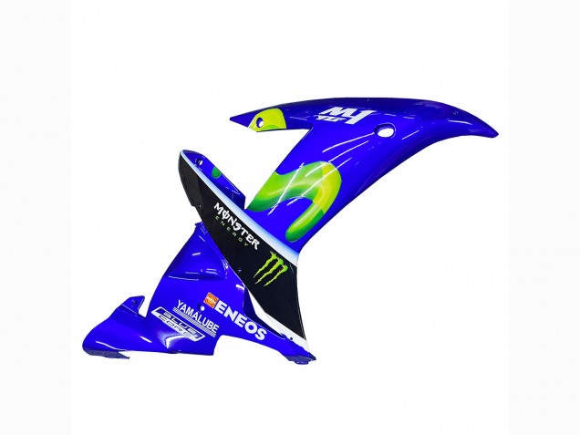Lojas Carenagens Moto Yamaha YZF 1000 R1 2002-2003 - Azul Preto Verde MoviStar ENEOS Monstro