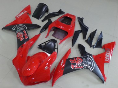 Lojas Carenagens Moto Yamaha YZF R1 2002-2003 - Vermelho Preto Fosco