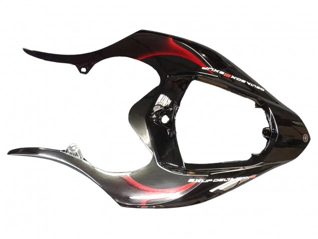 Lojas Carenagens Moto Yamaha YZF 1000 R1 2004-2006 - Preto Brilhante Vermelho Chama