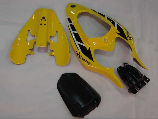 Lojas Carenagens Moto Yamaha YZF 1000 R1 2004-2006 - Amarelo Branco Preto Brilhante