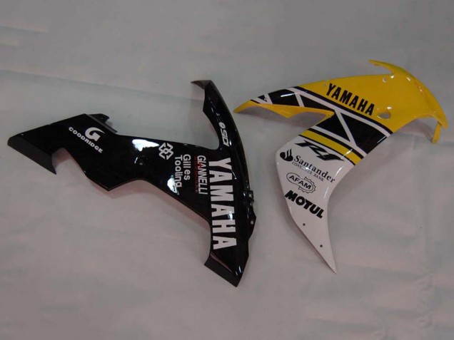 Lojas Carenagens Moto Yamaha YZF 1000 R1 2004-2006 - Amarelo Branco Preto Brilhante