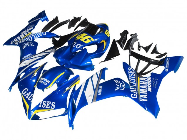 Lojas Carenagens Moto Yamaha YZF 1000 R1 2004-2006 - Azul Branco Amarelo Motul Gauloises 46