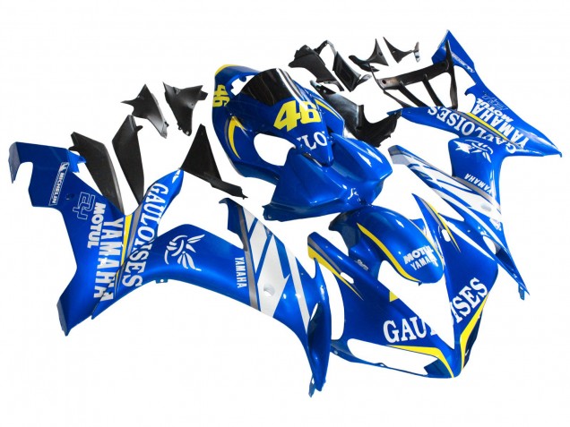 Lojas Carenagens Moto Yamaha YZF 1000 R1 2004-2006 - Azul Branco Amarelo Motul Gauloises 46