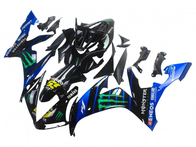 Lojas Carenagens Moto Yamaha YZF 1000 R1 2004-2006 - Azul Preto Amarelo Verde Monstro Yamalube ENEOS 69