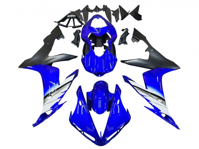 Lojas Carenagens Moto Yamaha YZF 1000 R1 2004-2006 - Azul Branco Preto Fosco