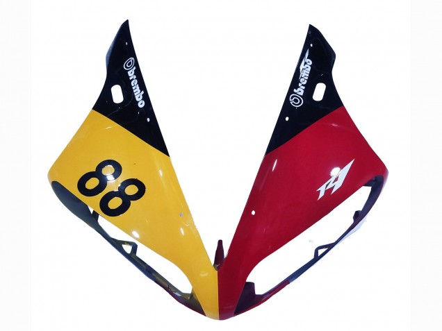 Lojas Carenagens Moto Yamaha YZF 1000 R1 2004-2006 - Amarelo Vermelho Branco Preto YSP 88