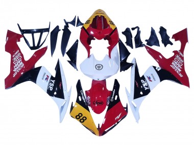 Lojas Carenagens Moto Yamaha YZF 1000 R1 2004-2006 - Amarelo Vermelho Branco Preto YSP 88