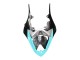 Lojas Carenagens Moto Yamaha YZF 1000 R1 2007-2008 - Azul Claro Verde Limão Preto