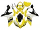 Lojas Carenagem Moto Yamaha YZF 1000 R1 2007-2008 - Amarelo Branco Preto