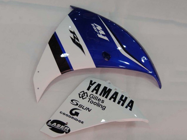 Lojas Carenagens Moto Yamaha YZF 1000 R1 2009-2011 - Branco Azul Preto M1