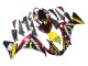 Lojas Carenagens Moto Yamaha YZF 1000 R1 2009-2011 - Vermelho Amarelo Preto Tubarão 46
