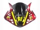 Lojas Carenagens Moto Yamaha YZF 1000 R1 2009-2011 - Vermelho Amarelo Preto Tubarão 46