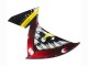 Lojas Carenagens Moto Yamaha YZF 1000 R1 2009-2011 - Vermelho Amarelo Preto Tubarão 46
