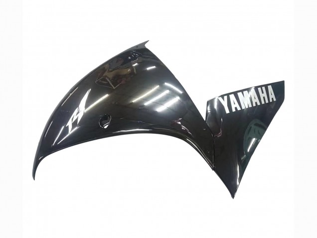 Lojas Carenagens Moto Yamaha YZF 1000 R1 2009-2011 - Preto Brilhante Branco Decal