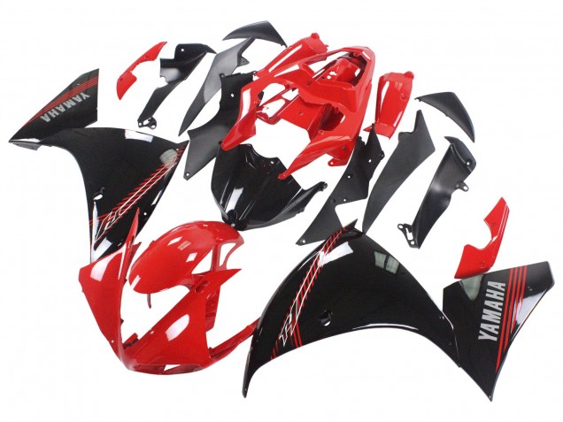 Lojas Carenagem Moto Yamaha YZF 1000 R1 2009-2011 - Vermelho Preto