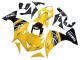 Lojas Kits Carenagem Moto Yamaha YZF 1000 R1 2009-2011 - Amarelo Branco Preto Listra