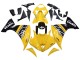 Lojas Kits Carenagem Moto Yamaha YZF 1000 R1 2009-2011 - Amarelo Branco Preto Listra