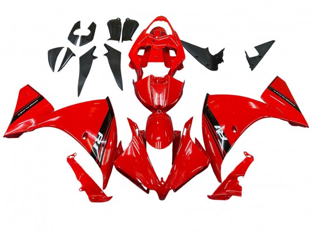 Lojas Carenagem Moto Yamaha YZF 1000 R1 2012-2014 - Vermelho Preto Brilhante