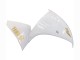 Lojas Carenagens Moto Yamaha YZF 1000 R1 2012-2014 - Branco Ouro Decalques