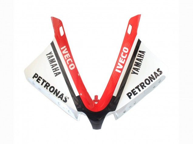 Lojas Carenagens Moto Yamaha YZF 1000 R1 2012-2014 - Branco Vermelho Preto Brilhante Petronas