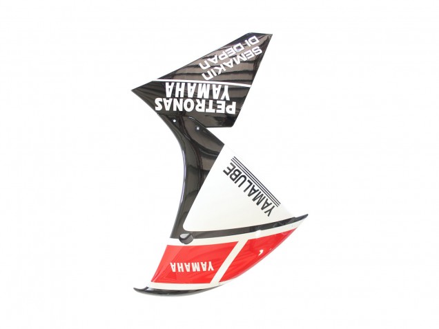 Lojas Carenagens Moto Yamaha YZF 1000 R1 2012-2014 - Branco Vermelho Preto Brilhante Petronas