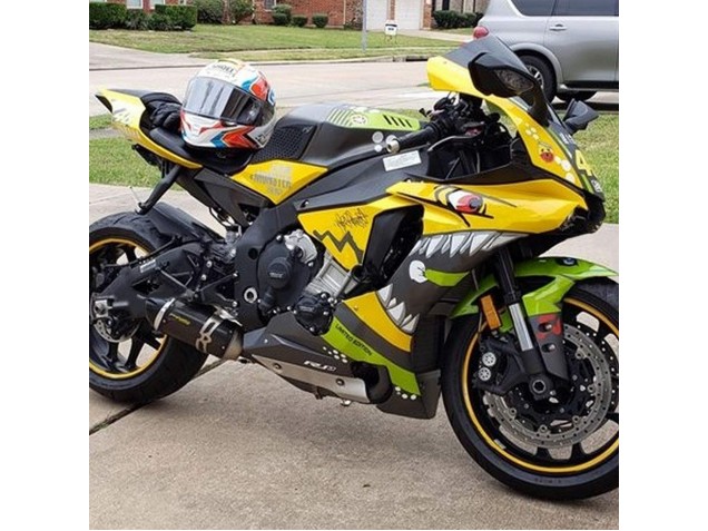 Lojas Carenagens Moto Yamaha YZF 1000 R1 2015-2019 - Amarelo Verde Tubarão
