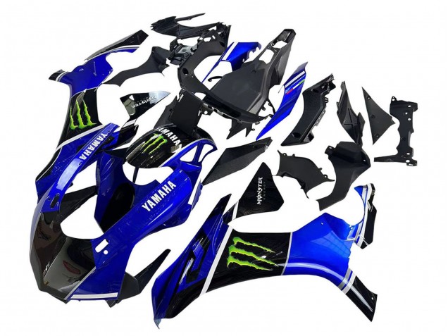 Lojas Carenagens Moto Yamaha YZF 1000 R1 2015-2019 - Azul Preto Brilhante Verde Monstro