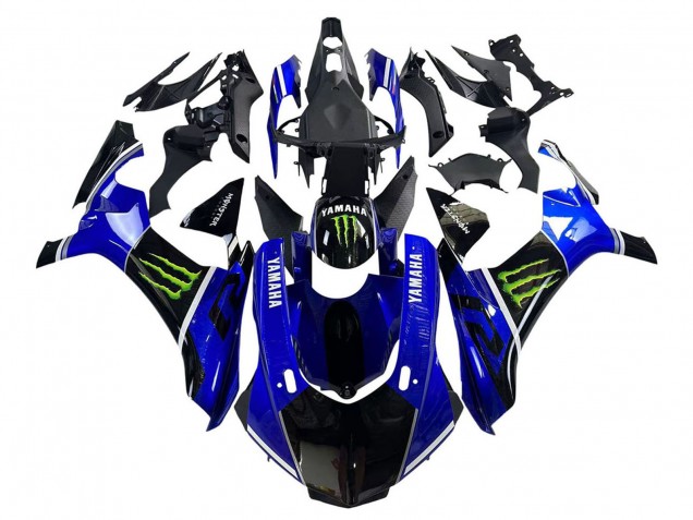 Lojas Carenagens Moto Yamaha YZF 1000 R1 2015-2019 - Azul Preto Brilhante Verde Monstro