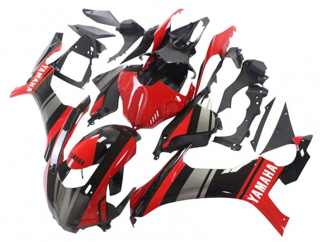 Lojas Carenagens Moto Yamaha YZF 1000 R1 2015-2019 - Vermelho Preto Prata