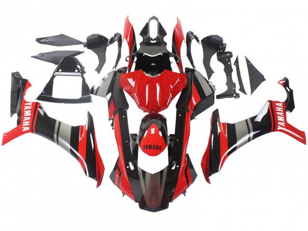 Lojas Carenagens Moto Yamaha YZF 1000 R1 2015-2019 - Vermelho Preto Prata