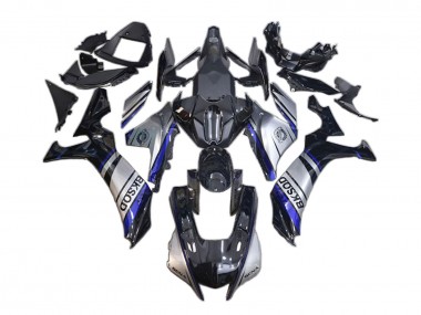 Lojas Carenagens Moto Yamaha YZF 1000 R1 2020-2025 - Prata Azul Preto BKSOD