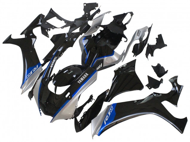 Lojas Carenagens Moto Yamaha YZF 1000 R1 2020-2025 - Preto Brilhante Prata Azul