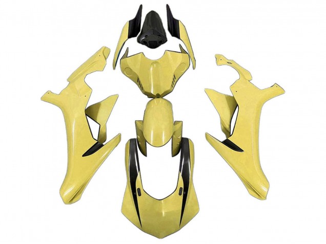 Lojas Carenagens Moto Yamaha YZF 1000 R1 2020-2025 - Amarelo Preto Brilhante