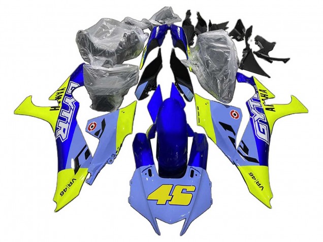 Lojas Carenagens Moto Yamaha YZF 1000 R1 2020-2025 - Azul Amarelo GYTR 46