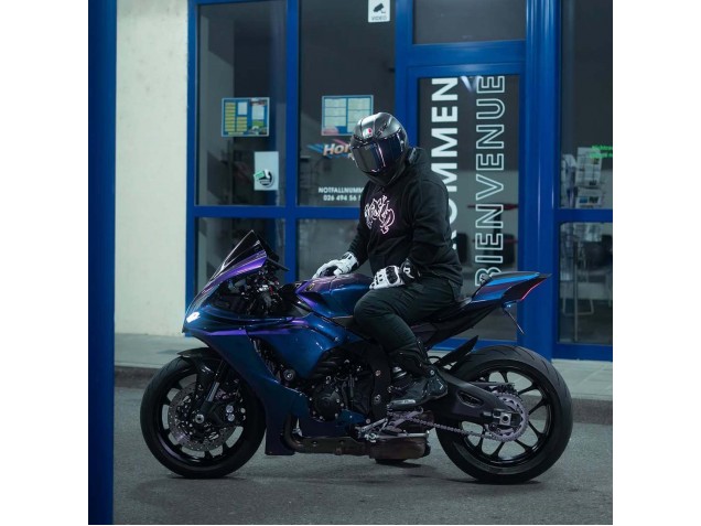 Lojas Carenagens Moto Yamaha YZF 1000 R1 2020-2025 - Gradiente Azul Roxo