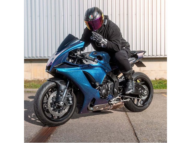 Lojas Carenagens Moto Yamaha YZF 1000 R1 2020-2025 - Gradiente Azul Roxo