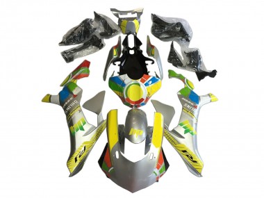 Lojas Carenagens Moto Yamaha YZF 1000 R1 2020-2025 - Prata Amarelo Vermelho Azul Ohlins