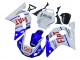 Lojas Carenagens Moto Yamaha YZF 600 R6 1998-2002 - Branco Azul Vermelho Fiat 99