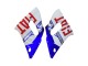 Lojas Carenagens Moto Yamaha YZF 600 R6 1998-2002 - Branco Azul Vermelho Fiat 99