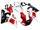 Lojas Carenagens Moto Yamaha YZF 600 R6 1998-2002 - Branco Vermelho Preto Brilhante